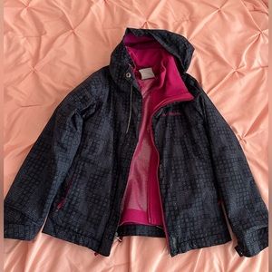 Size XS(6/7) Girls Interchange Columbia jacket